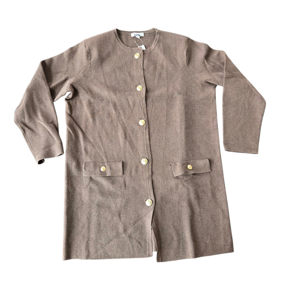 J. Crew Sweaters - J. Crew Brown Cardigan with Gold Buttons